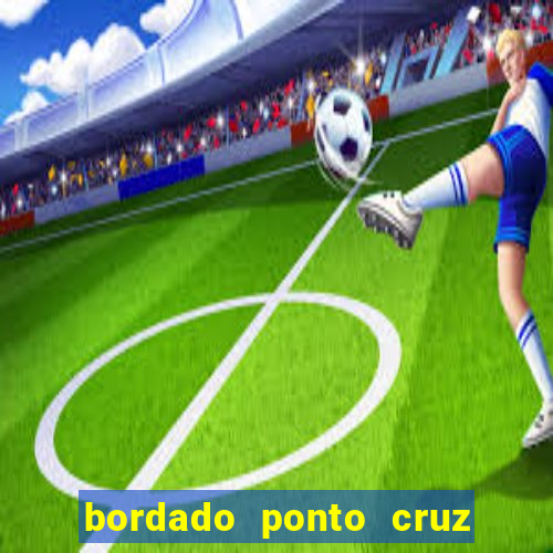 bordado ponto cruz do corinthians